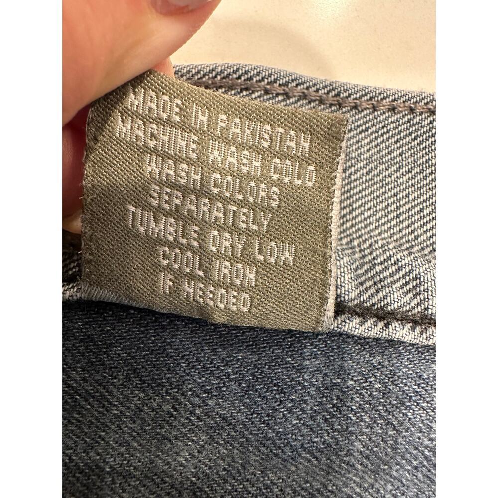 Distressed Y2K Royal Linx Straight Leg Jeans Quilted Black Pockets Men's Size 38 - Picture 8 of 8